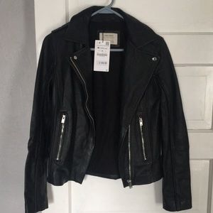 Zara Basic Leather Jacket